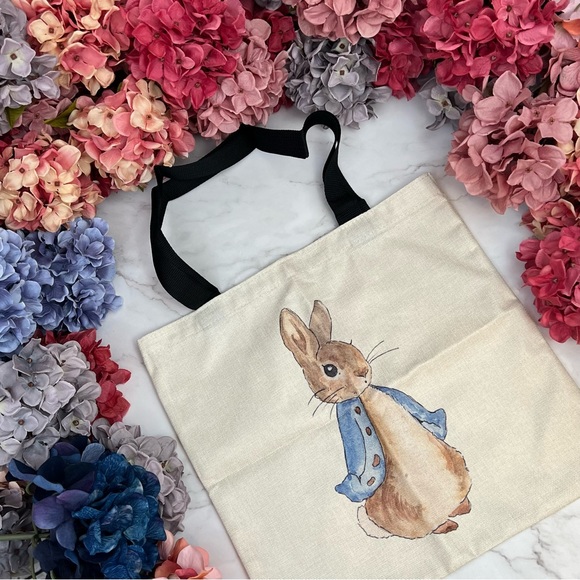 Eco-Friendly Peter Rabbit Bunny Folding Tote Bag - Picture 3 of 16